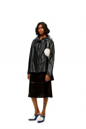 Abrigos Loewe Parka in nappa Mujer Negras | 094JHXNPB