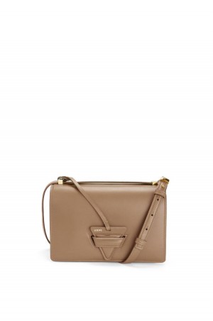 Bolsa De Hombro Loewe Barcelona bag in silk calfskin Mujer Mink Color | 704XJNFSM