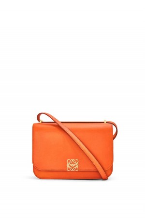 Bolsa De Hombro Loewe Goya bag in silk calfskin Mujer Naranjas | 360MTXOYJ