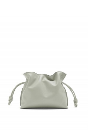 Bolsa De Hombro Loewe Mini Flamenco clutch in nappa calfskin Mujer Gris | 306SOTUAL