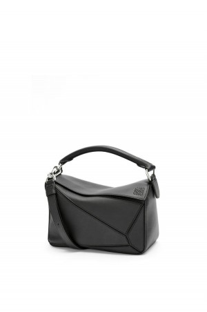 Bolsa De Hombro Loewe Small Puzzle bag in classic calfskin Mujer Negras | 214HFVUGQ