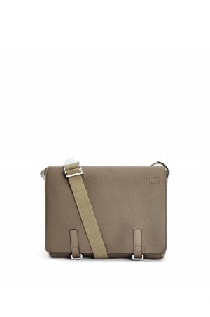 Bolsa De Mensajero Loewe Military Messenger Bag in soft grained calfskin Hombre Verde Menta | 709QUKDFG