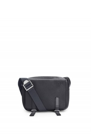 Bolsa De Mensajero Loewe XS Military messenger bag in soft grained calfskin Hombre Anthracite | 758PYKWGO