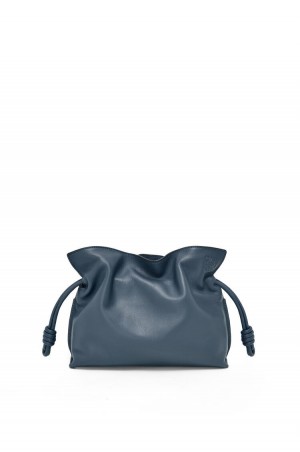 Bolsas Hombro Loewe Mini Flamenco clutch in nappa calfskin Mujer Azules | 275SNTVOE