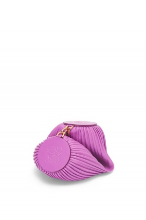 Bolso Pequeño Loewe Bracelet pouch in nappa calfskin Mujer Moradas | 069PKZYET