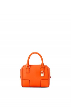 Bolso Tote Loewe Amazona 16 Square bag in nappa calfskin Mujer Naranjas | 184CTDXQZ