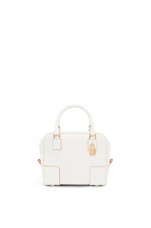 Bolso Tote Loewe Amazona 19 square bag in soft grained calfskin Mujer Blancas | 075UBSTCP