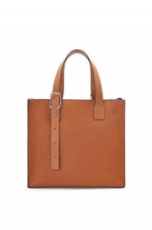 Bolso Tote Loewe Hebilla Zip tote in soft grained calfskin Hombre Tan | 413EMJKZU