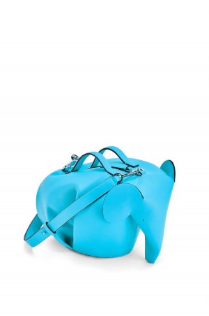 Bolso Tote Loewe Large Elephant bag in classic calfskin Hombre Cyan | 532ZMUEHX