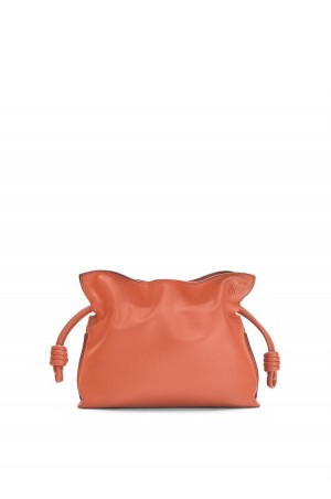 Bolsos Mini Loewe Mini Flamenco clutch in nappa calfskin Mujer Vermillion | 045YCBIFV