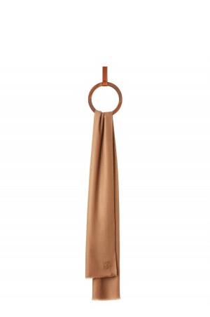 Bufandas Loewe Scarf in cashmere Mujer Camel | 392MGVLPH