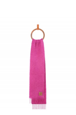 Bufandas Loewe Scarf in wool and mohair Mujer Rosas | 085JFAWOZ