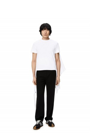 Camiseta Loewe Flag T-shirt in cotton Hombre Blancas | 512HZJGVY