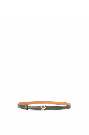 Cinturones Loewe Belt in smooth calfskin Mujer Kaki Doradas | 014UYORCQ