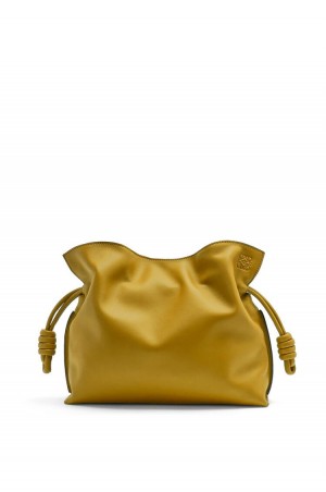 Clutch Loewe Flamenco clutch in nappa calfskin Mujer Ochre | 765WCDUKR