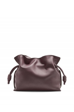 Clutch Loewe Flamenco clutch in nappa calfskin Mujer Prune | 182THSVOP