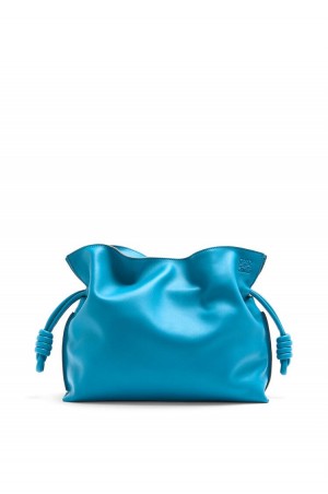 Clutch Loewe Flamenco clutch in nappa calfskin Mujer Azules | 395WZQERM