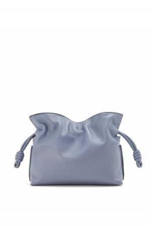 Clutch Loewe Flamenco clutch in nappa calfskin Mujer Azules | 801OKHXJT