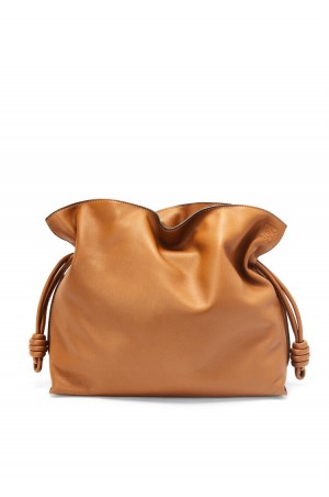 Clutch Loewe Large Flamenco clutch in nappa calfskin Mujer Warm Desert | 148KBXOEF