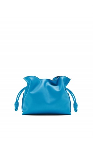 Clutch Loewe Mini Flamenco clutch in nappa calfskin Mujer Azules | 215GXNFZR