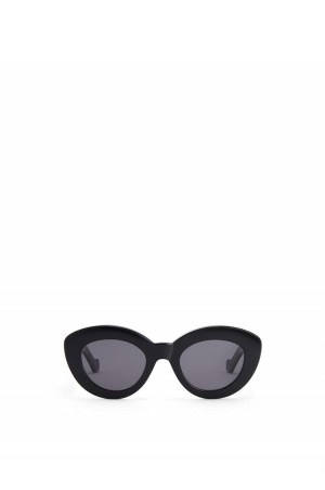 Gafas de Sol Loewe Butterfly Anagram sunglasses in acetate Mujer Negras | 721WYSUVK