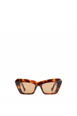 Gafas de Sol Loewe Cat's eye sunglasses Mujer Marrones | 968FWULIX