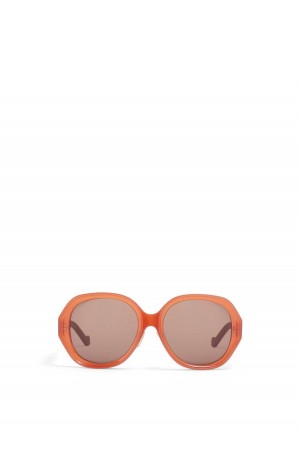 Gafas de Sol Loewe Elipse sunglasses in acetate Mujer Rust | 167UYGNBT