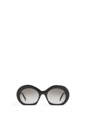 Gafas de Sol Loewe Halfmoon sunglasses in acetate Mujer Negras | 298BNDAQU