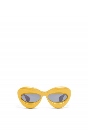 Gafas de Sol Loewe Inflated cateye sunglasses in acetate Mujer Amarillo | 125OMPQLV