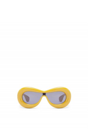 Gafas de Sol Loewe Inflated mask sunglasses in acetate Mujer Amarillo | 403THFBSL