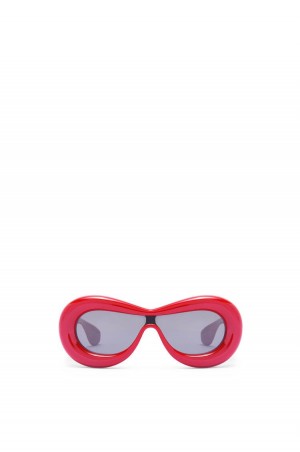 Gafas de Sol Loewe Inflated mask sunglasses in acetate Mujer Lipstick | 814FTSGJB