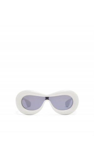 Gafas de Sol Loewe Inflated mask sunglasses in acetate Mujer Gris | 913ZLHEOY