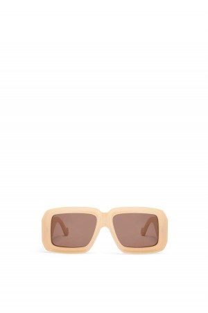 Gafas de Sol Loewe Paula's Ibiza dive in mask sunglasses Hombre Beige | 937XIBWKM