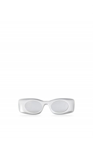 Gafas de Sol Loewe Paula's Ibiza original sunglasses Hombre Plateadas | 581IGSJQK