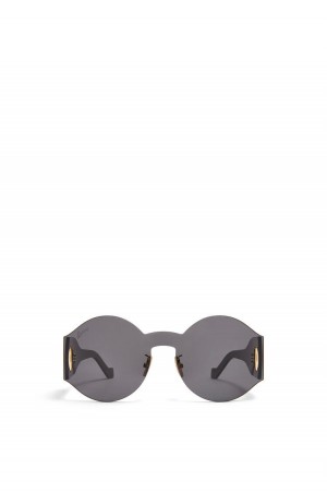 Gafas de Sol Loewe Round mask sunglasses in nylon Mujer Smoke | 569YARJTI