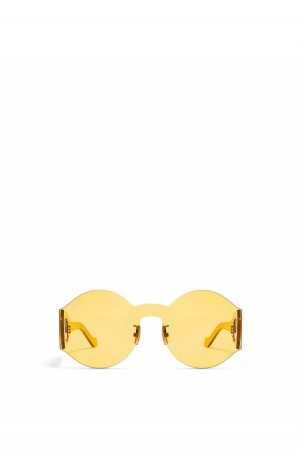 Gafas de Sol Loewe Round mask sunglasses in nylon Mujer Amarillo | 498NQGSDR