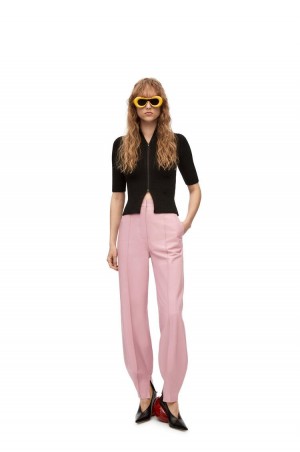 Pantalones Loewe Balloon trousers in nappa Mujer Rosas Claro | 793NTKVSI