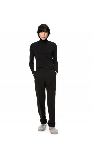 Pantalones Loewe Tailored trousers in wool Hombre Negras | 732UYISTZ