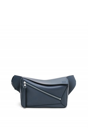 Riñonera Loewe Small Puzzle Bumbag in classic calfskin Hombre Ocean | 013IOUJPB