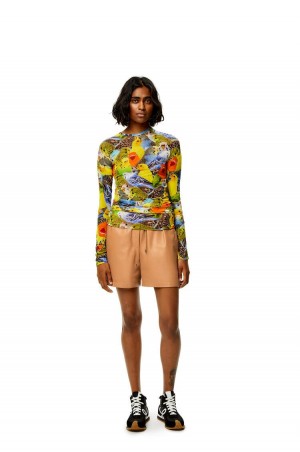 Short Loewe Shorts in nappa Mujer Toffee | 847IKJEQO