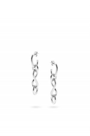 Silver Jewellery Loewe Chainlink earrings in sterling silver Mujer Plateadas | 570LKMHEF