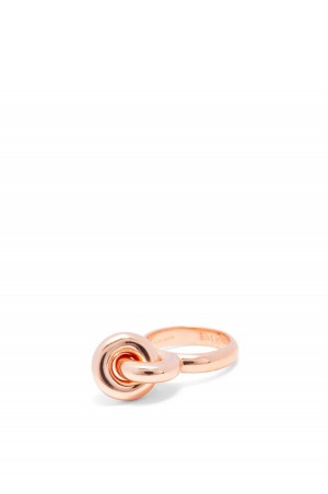 Silver Jewellery Loewe Donut link ring in sterling silver Mujer Rosas Doradas | 520PJQUYS