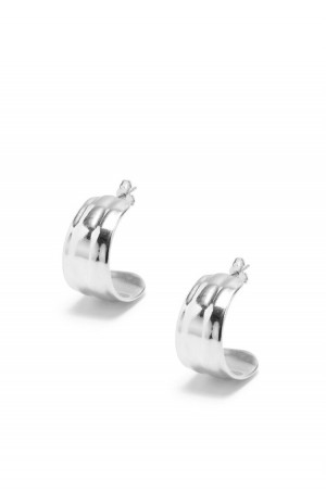 Silver Jewellery Loewe Nappa knot earrings in sterling silver Mujer Plateadas | 916TIYARL