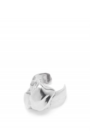 Silver Jewellery Loewe Nappa knot large cuff in sterling silver Mujer Plateadas | 429NYCPAH