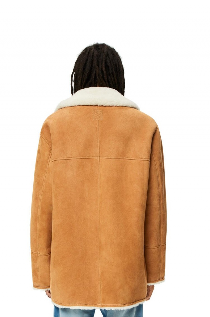 Abrigos Loewe Coat in shearling Hombre Blancas | 613JOQZGT