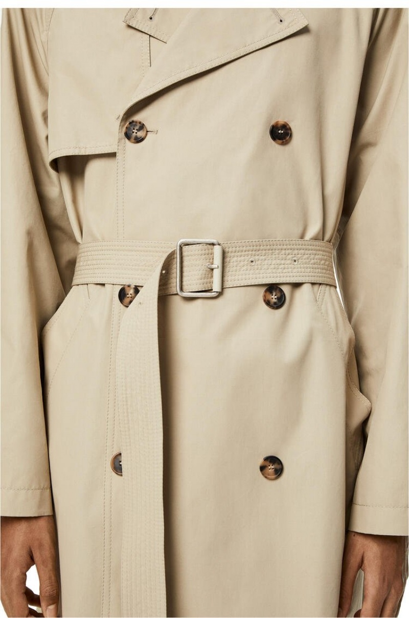 Abrigos Loewe Trench coat in cotton Hombre Gris | 528RGHTVM