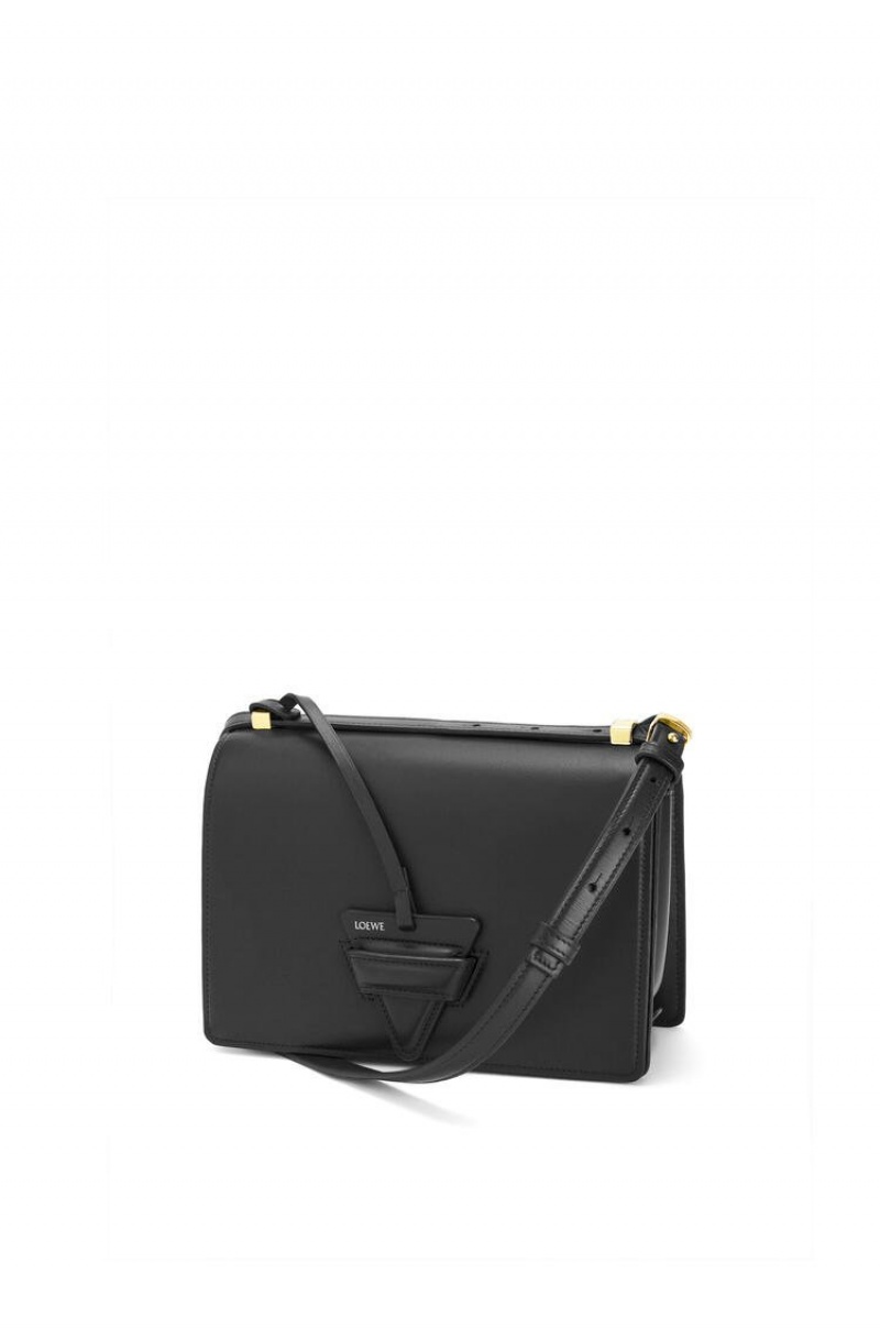 Bolsa De Hombro Loewe Barcelona bag in silk calfskin Mujer Negras | 895NVALIG