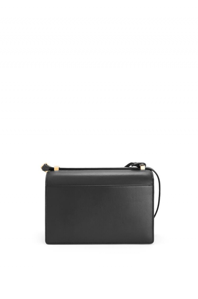 Bolsa De Hombro Loewe Barcelona bag in silk calfskin Mujer Negras | 895NVALIG