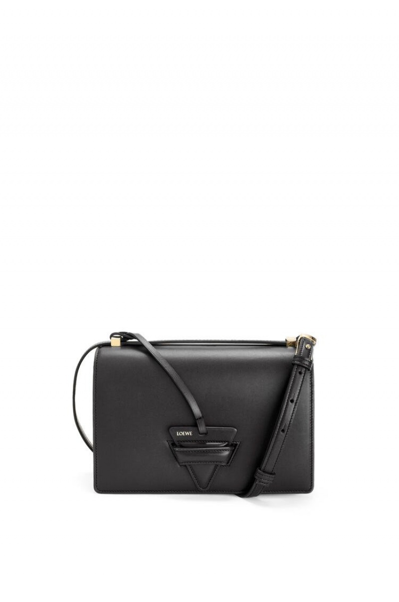 Bolsa De Hombro Loewe Barcelona bag in silk calfskin Mujer Negras | 895NVALIG