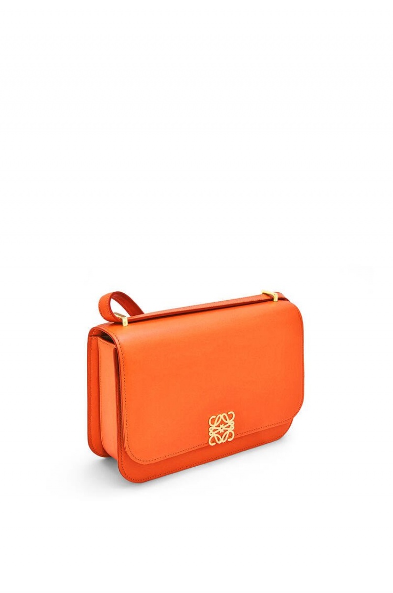 Bolsa De Hombro Loewe Goya bag in silk calfskin Mujer Naranjas | 360MTXOYJ